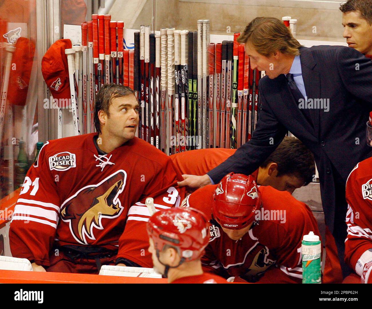 Coach Wayne Gretzky editorial stock image. Image of national