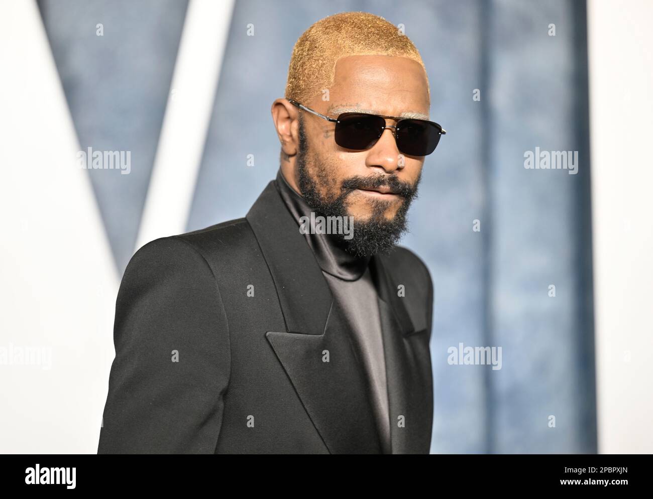LaKeith Stanfield arrives at the Vanity Fair Oscar Party on Sunday