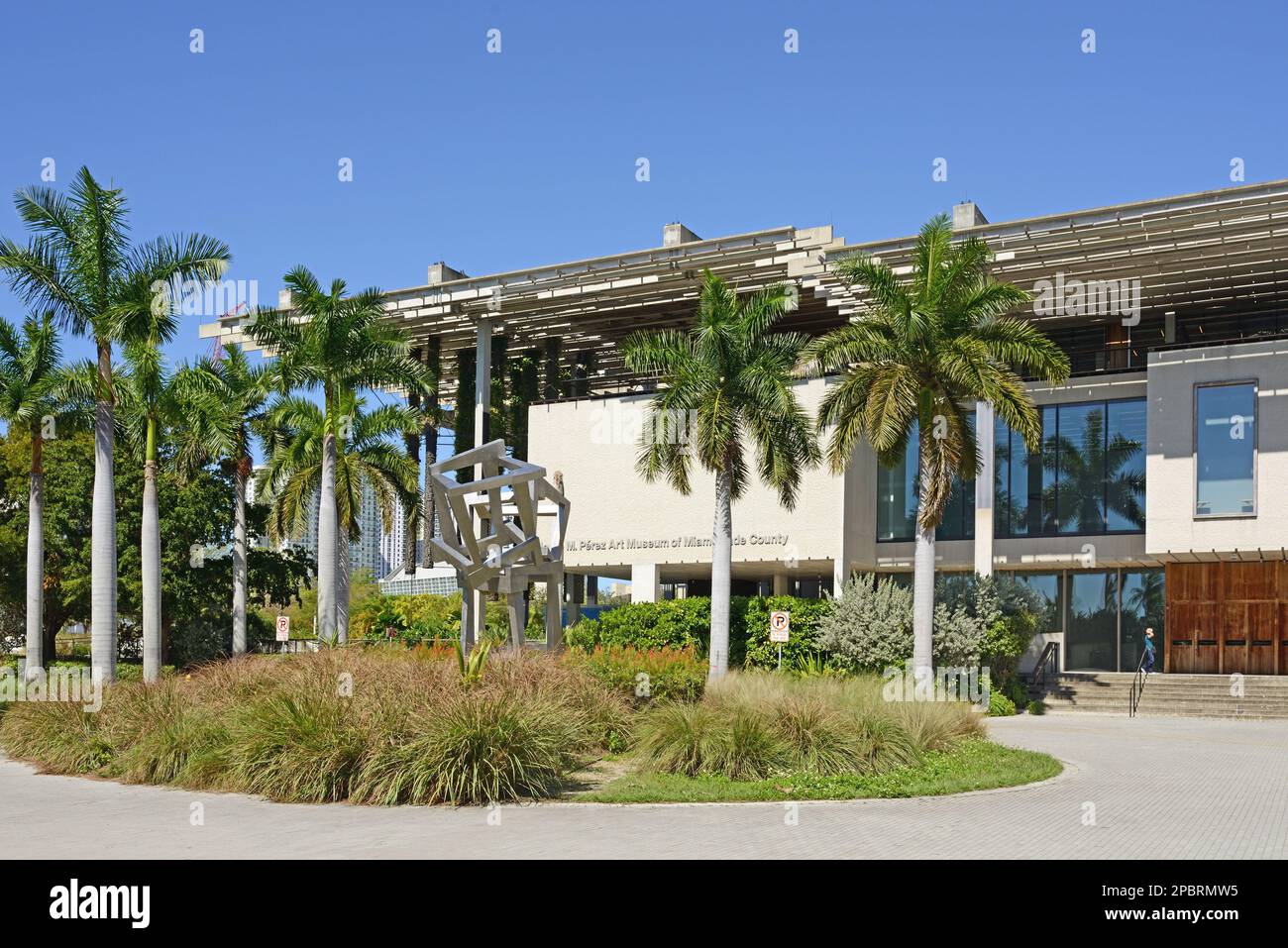Perez Art Museum Miami (PAMM), contemporary art museum in Downtown Miami, Florida Stock Photo