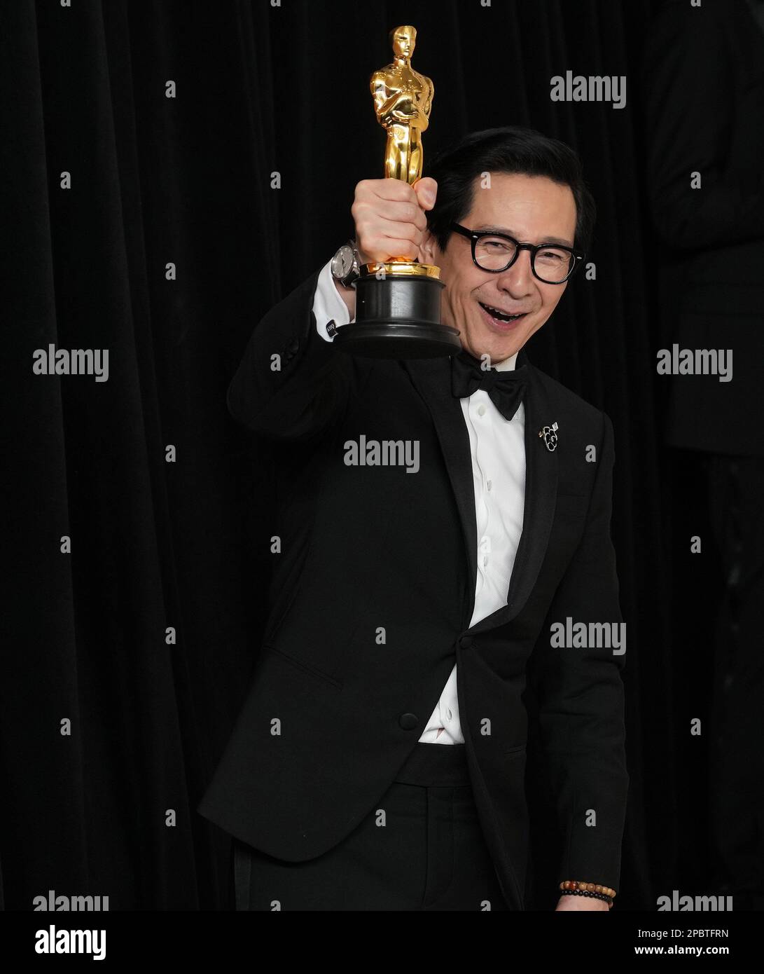 Los Angeles, USA. 12th Mar, 2023. Ke Huy Quan posing for photos in the ...