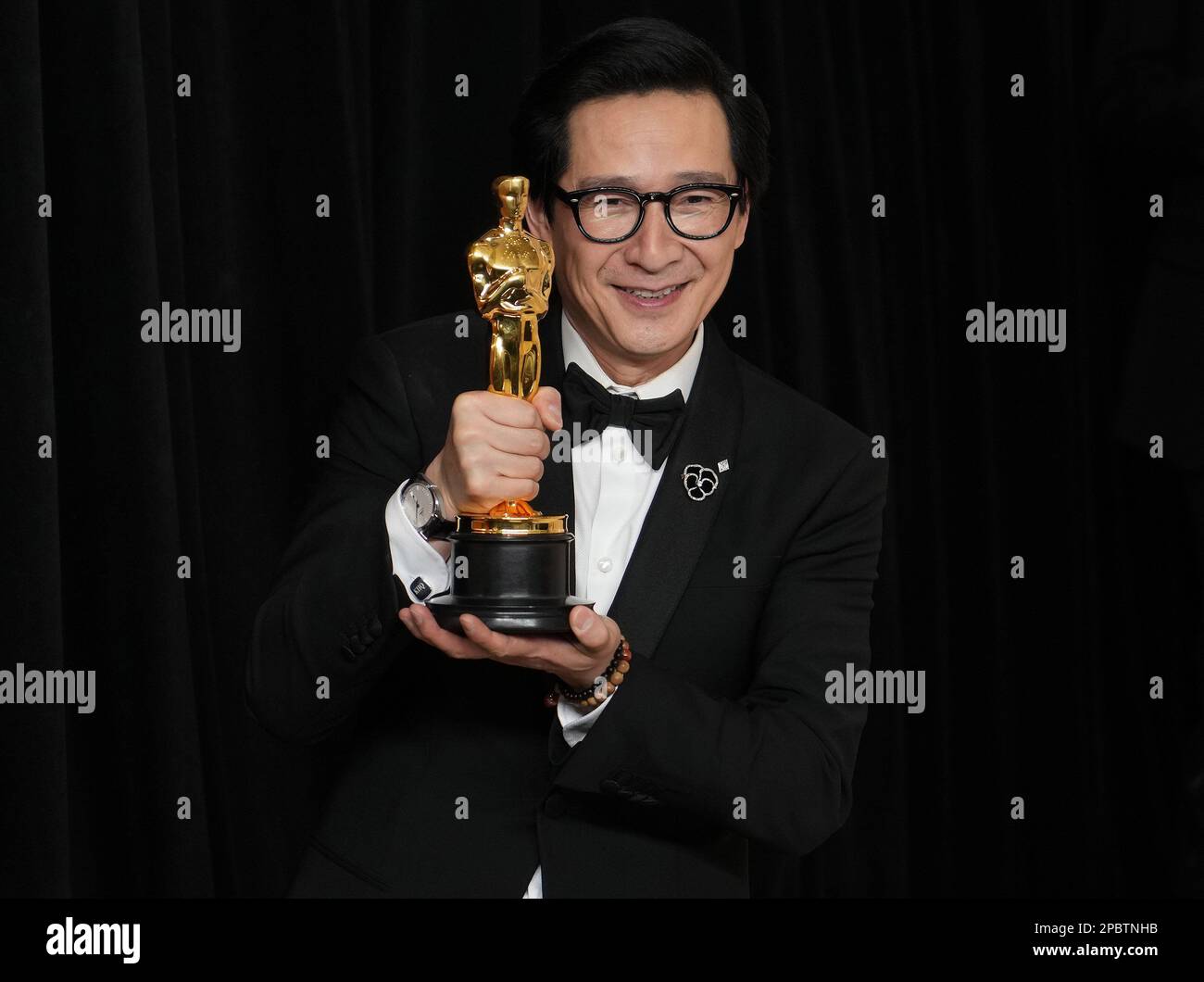 Los Angeles, USA. 12th Mar, 2023. Ke Huy Quan posing for photos in the ...