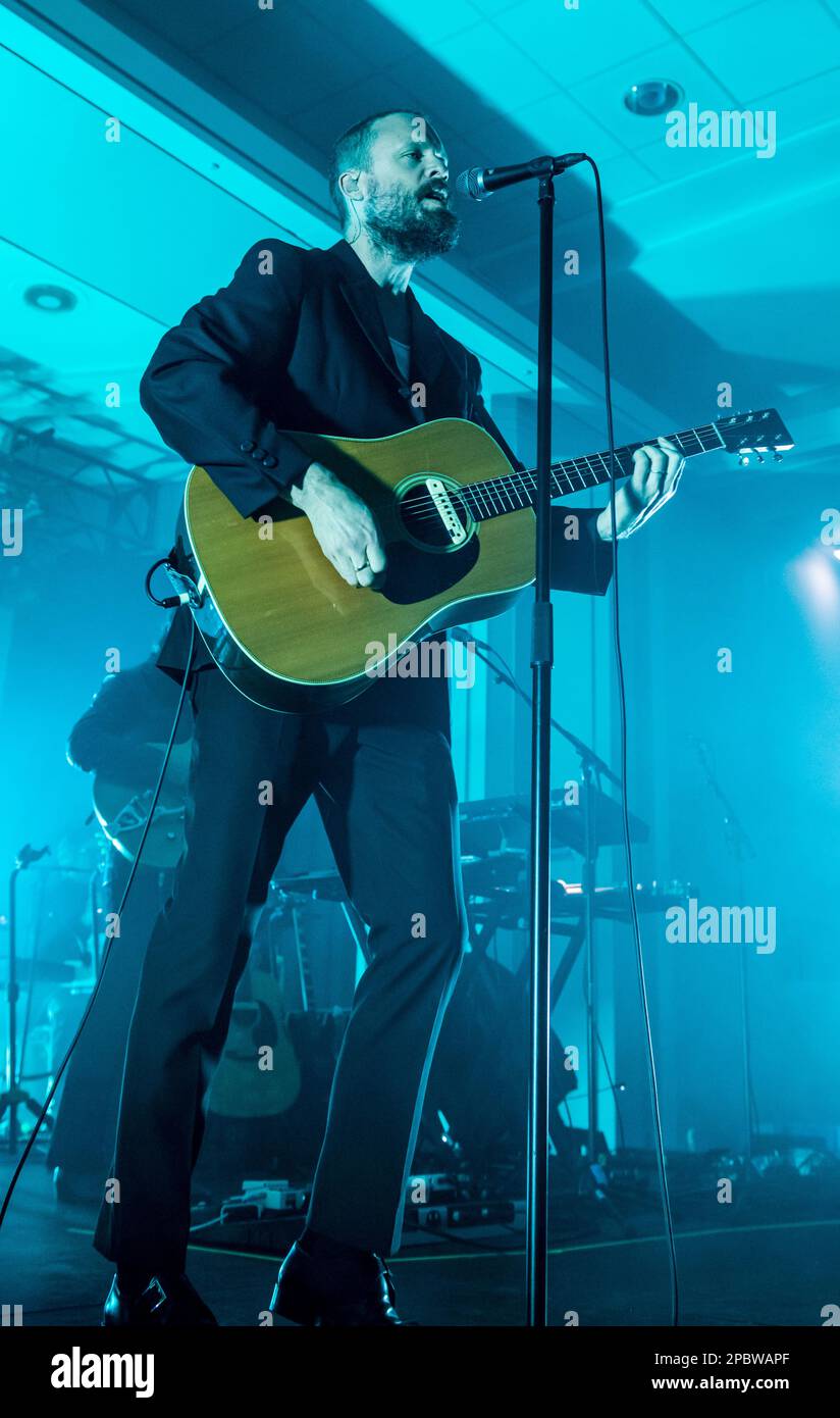 Leeds, UK. 12th Mar, 2023. American musician and songwriter Father John Misty (Joshua Tillman) plays live at The Refectory in the University of Leeds. Picture Credit: ernesto rogata/Alamy Live News Stock Photo