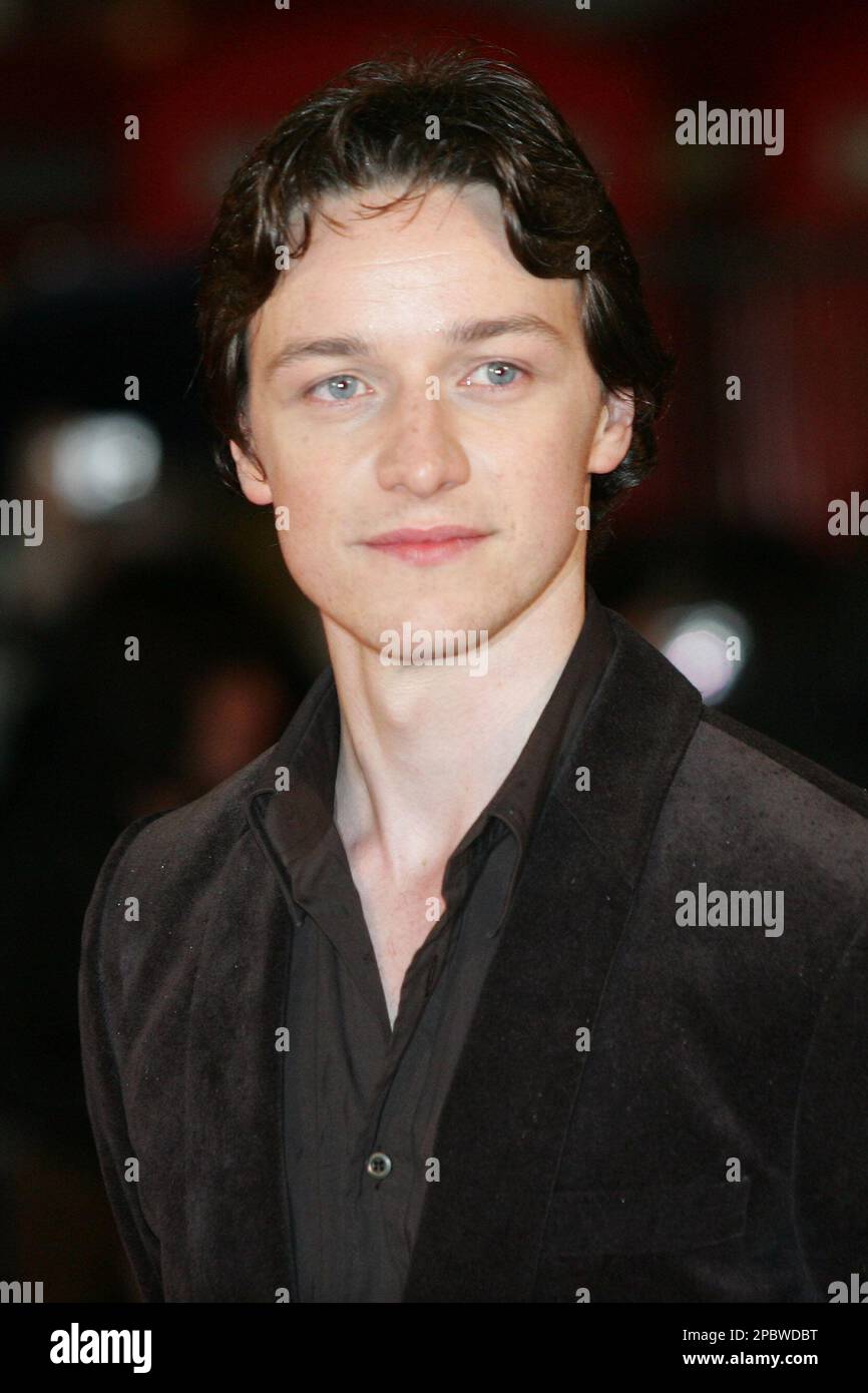 British actor James McAvoy arrives for the World Premiere of his film ...