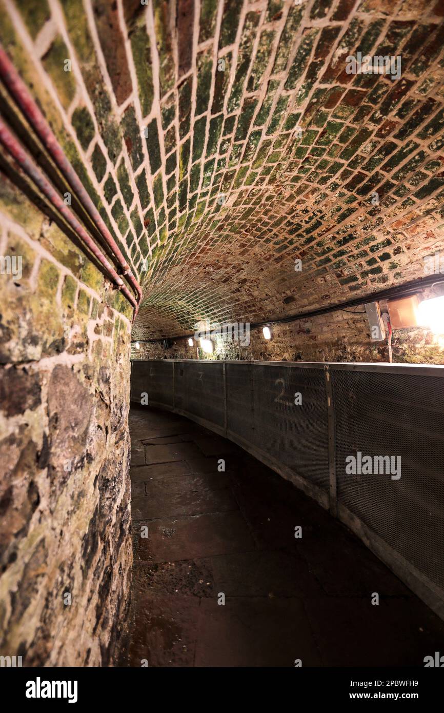 The tunnel linking the prison to the court house across the street