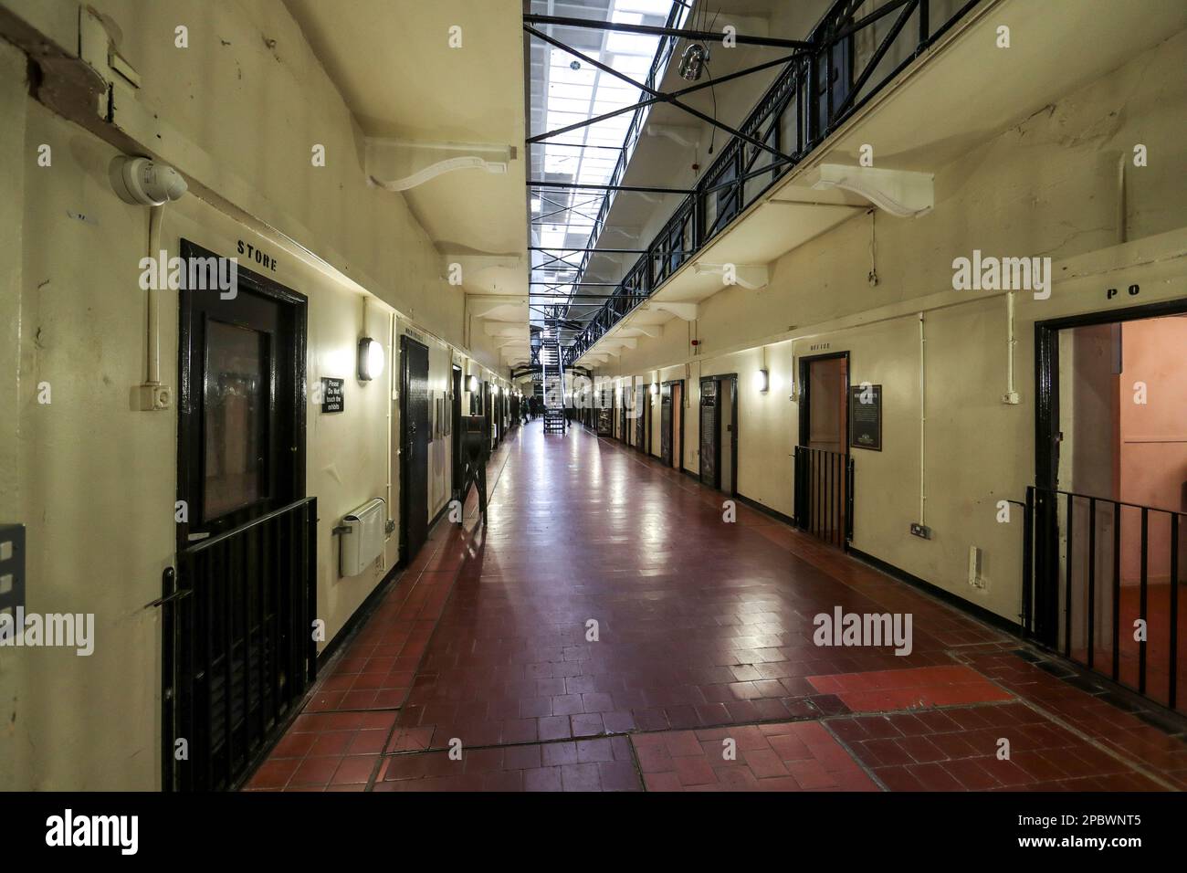 C Wing of the Crumlin Road Gaol tour, Belfast, Northern Ireland Stock
