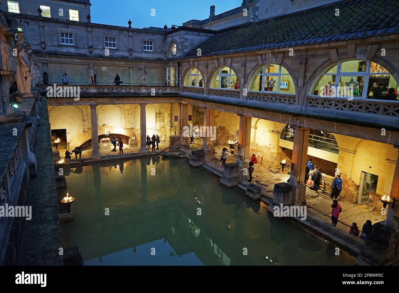Exterior architecture of 'The Roman bath', interactive museum filled