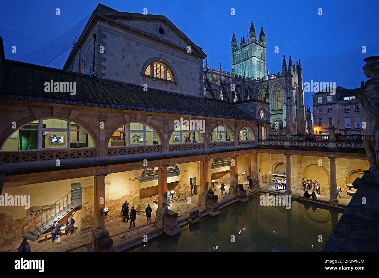 Exterior architecture of 'The Roman bath', interactive museum filled