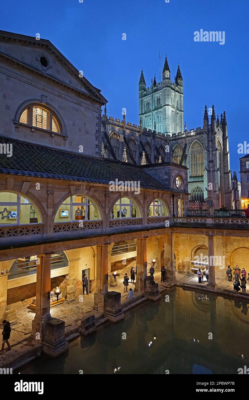 Exterior architecture of 'The Roman bath', interactive museum filled