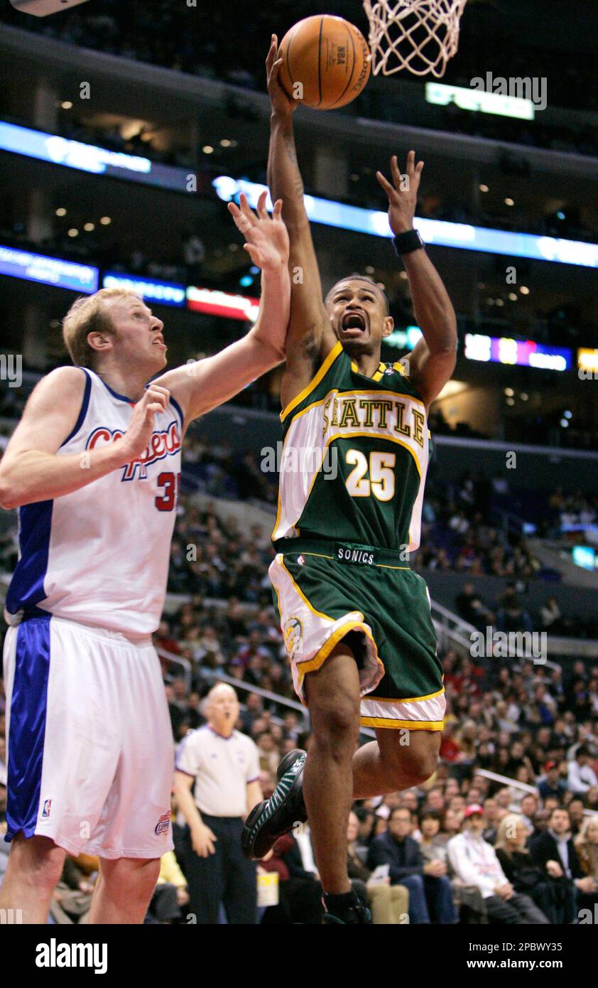 Ray Allen Seattle Supersonics Los Angeles Clippers Corey Maggette