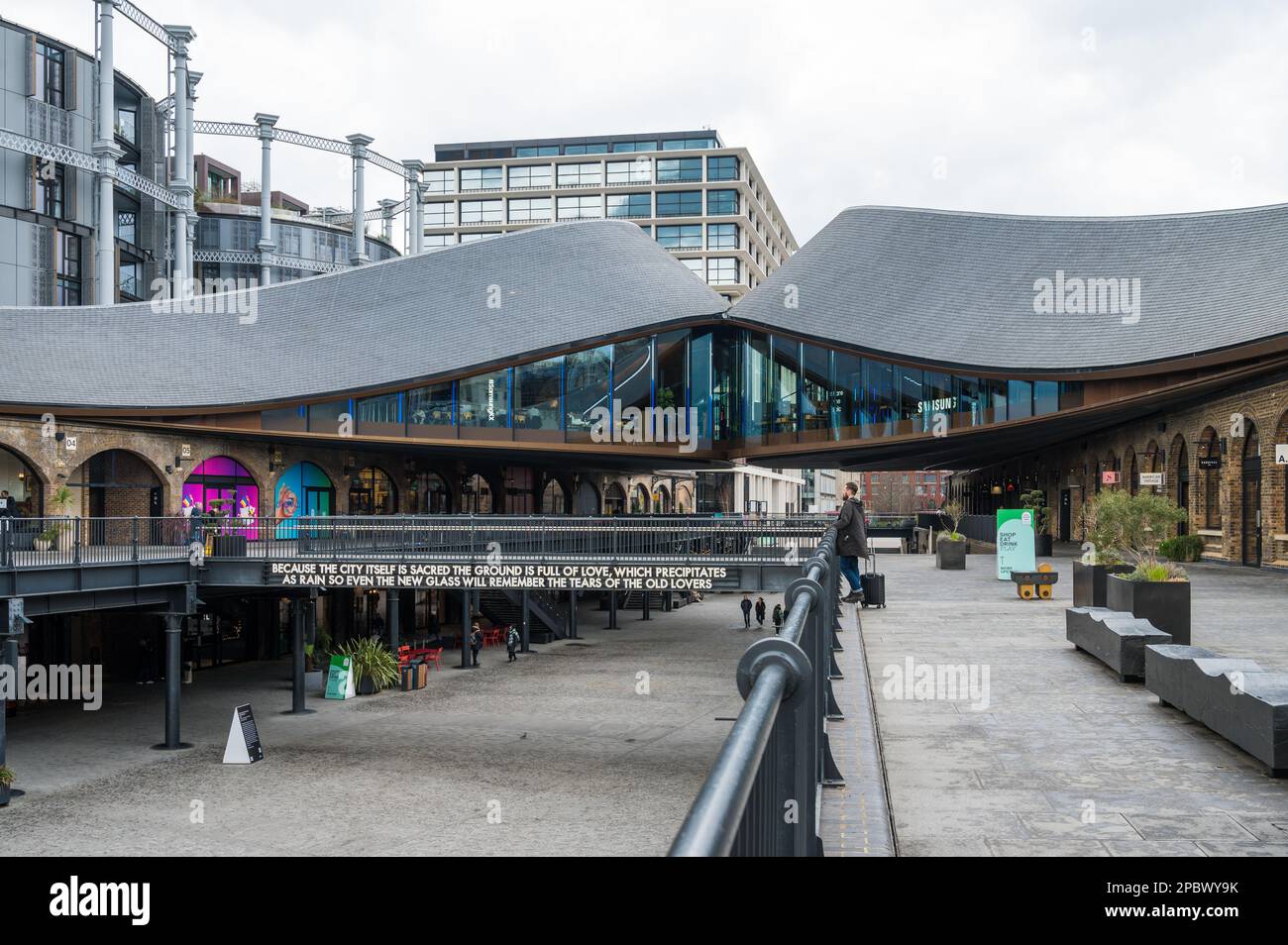 Coal Drops Yard retail complex. King's Cross, London, England, UK Stock Photo