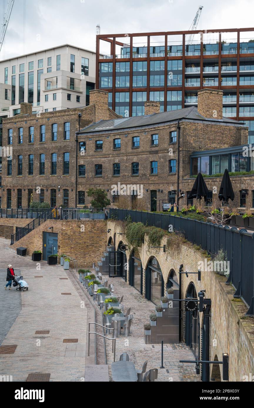 Coal Drops Yard retail complex. King's Cross, London, England, UK Stock Photo