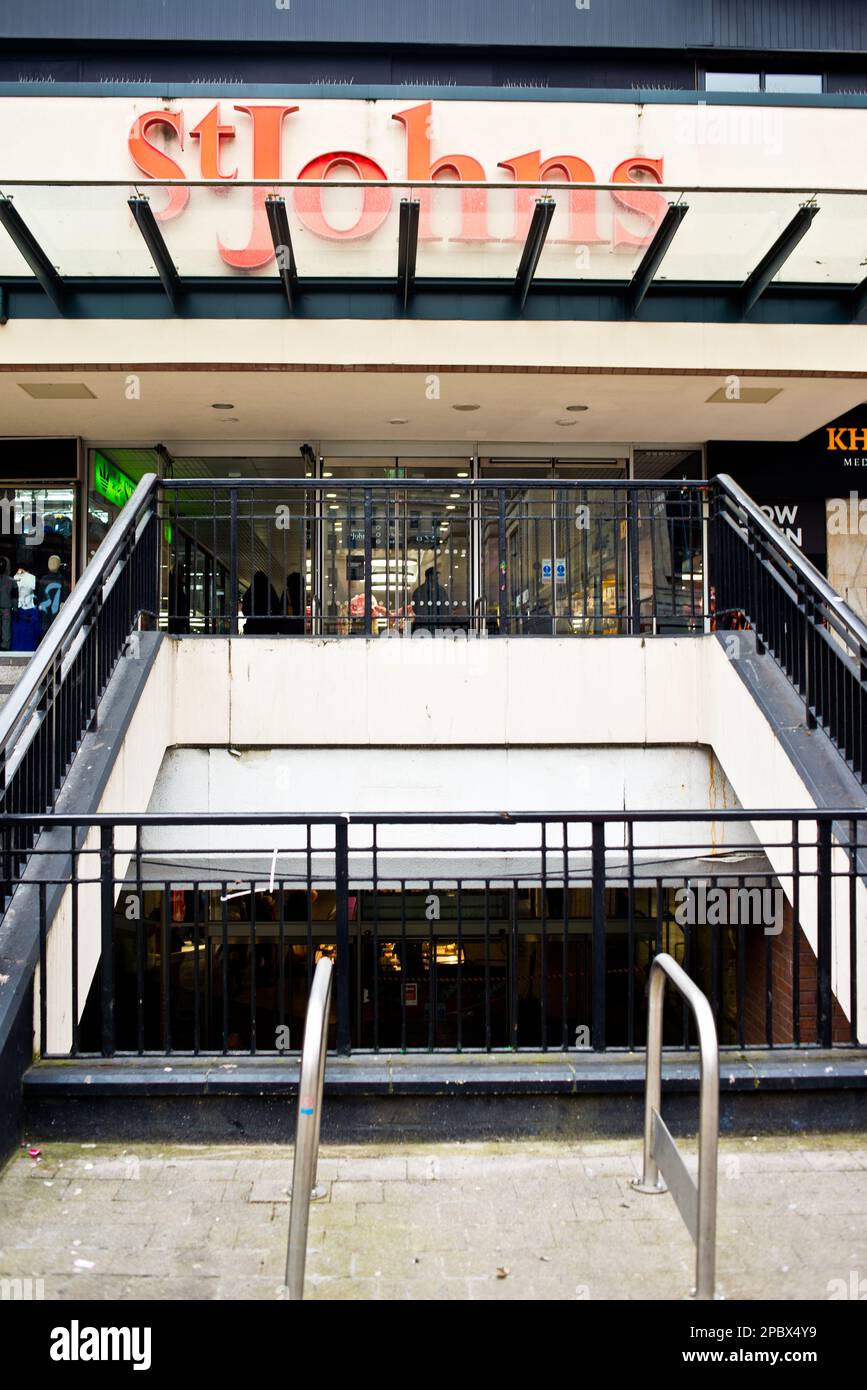 St Johns Shopping Centre, Liverpool, England Stock Photo Alamy