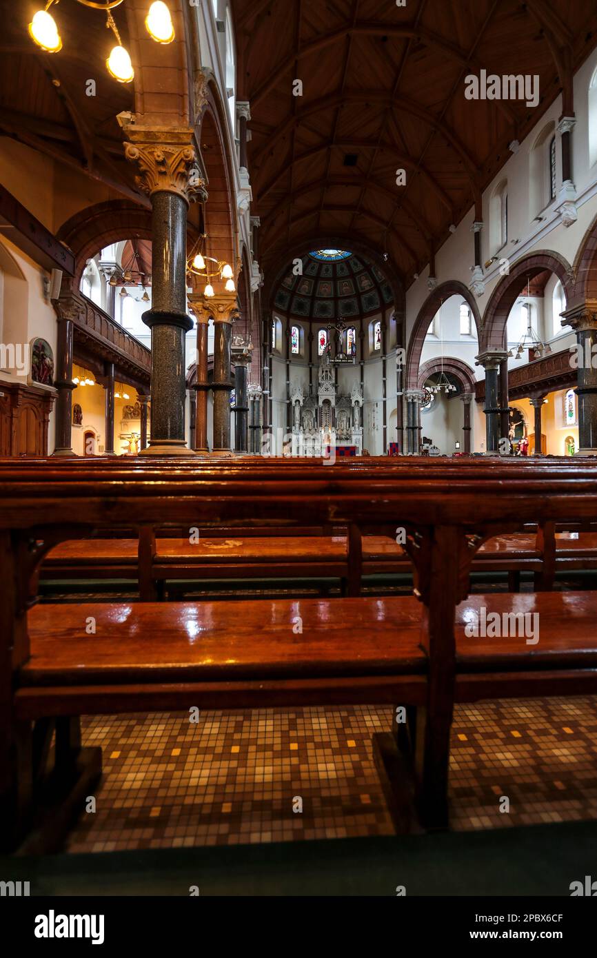 Interior at St Patrick's Catholic Church, Belfast Stock Photo Alamy