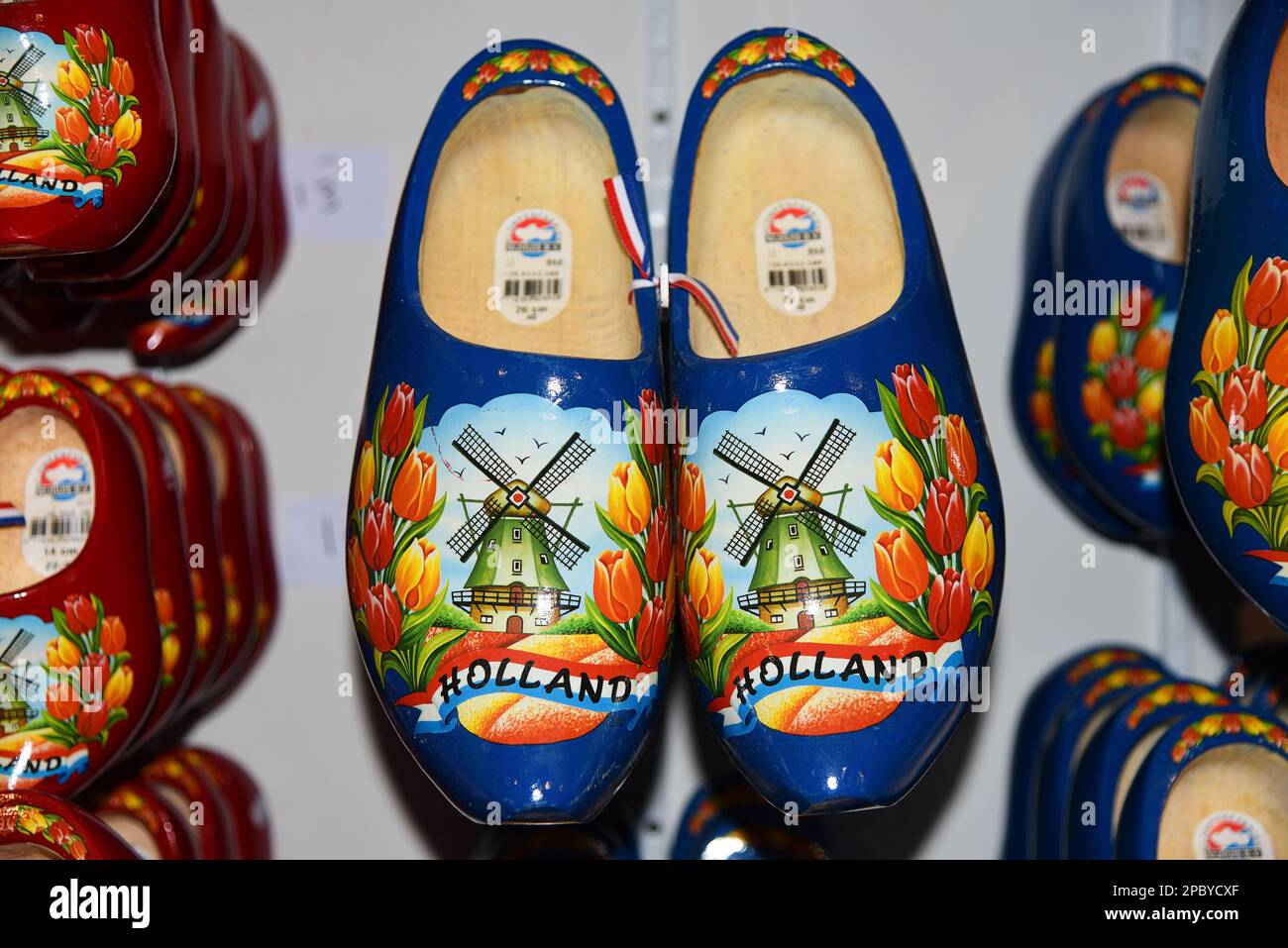 Broek in Waterland, Netherlands. February 2023. Colorful clogs as a  souvenir of Holland. High quality photo Stock Photo - Alamy