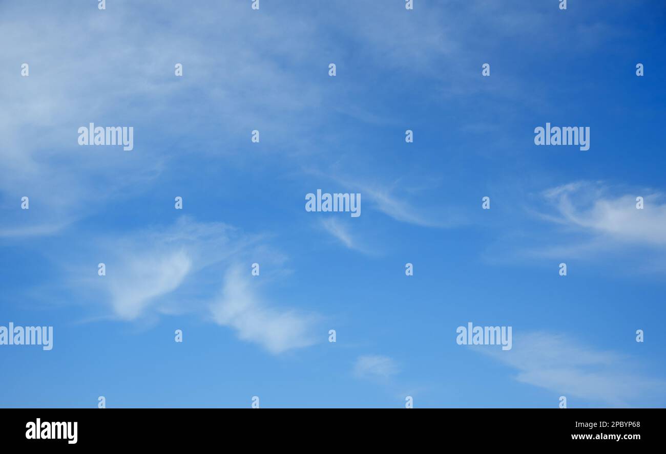 Blue sky background with white clouds, texture Stock Photo - Alamy