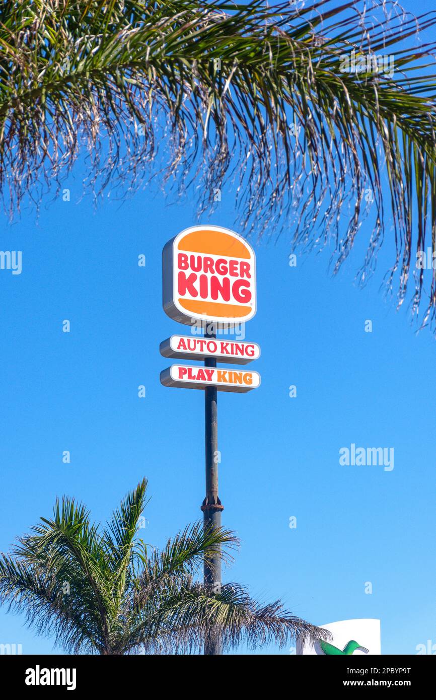 Burger King fast food restaurant sign, Avenue Ntra. Sra. del Carmen