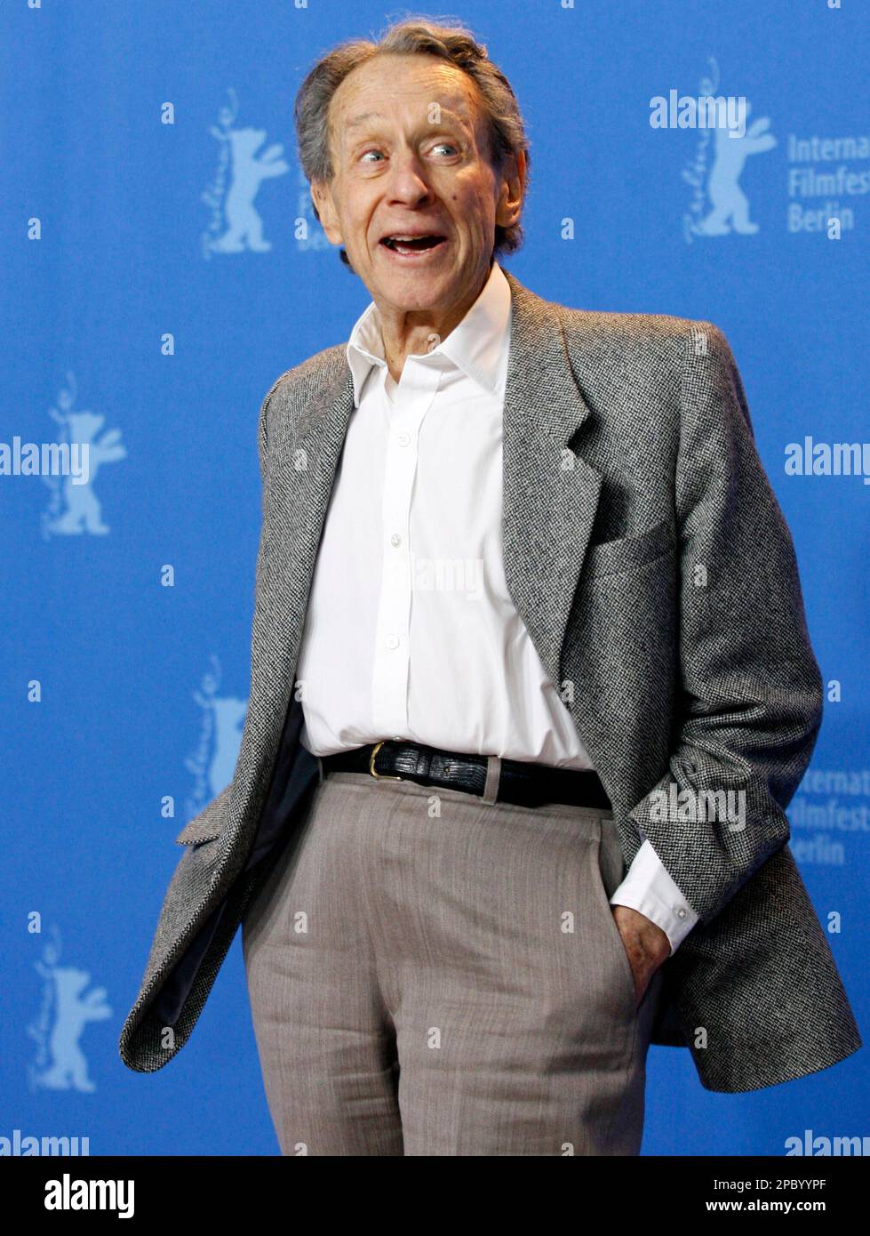 U.S. director Arthur Penn reacts during a photo-call at the 57th  International Film Festival Berlin 'Berlinale' in Berlin on Thursday, Feb.  15, 2007. Penn will be awarded with the Honorary Golden Bear