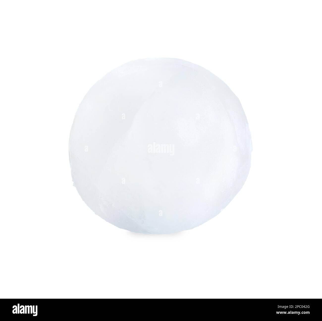 One frozen ice ball isolated on white Stock Photo Alamy