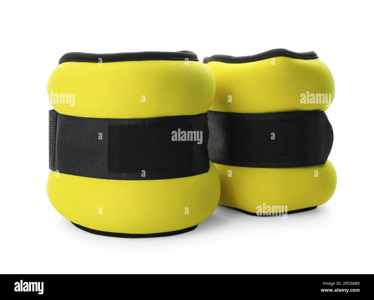 Stylish ankle weights on white background. Sport equipment Stock Photo Alamy
