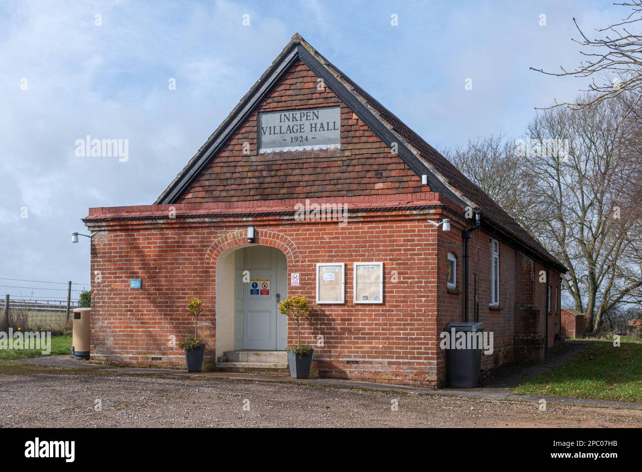 Inkpen Village Hall in the West Berkshire village, England, UK Stock Photo