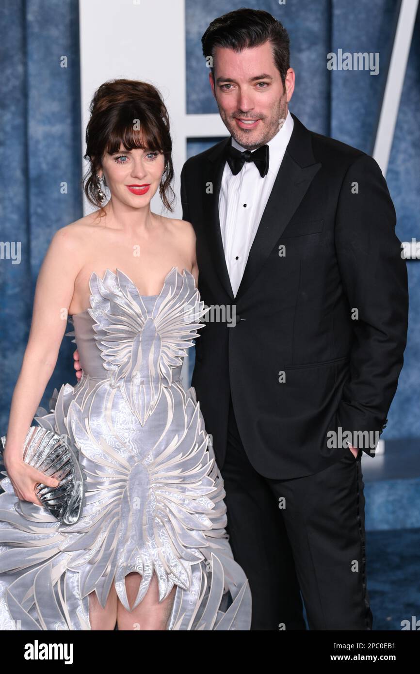 Los Angeles, USA. 13th Mar, 2023. Zooey Deschanel and Jonathan Scott ...