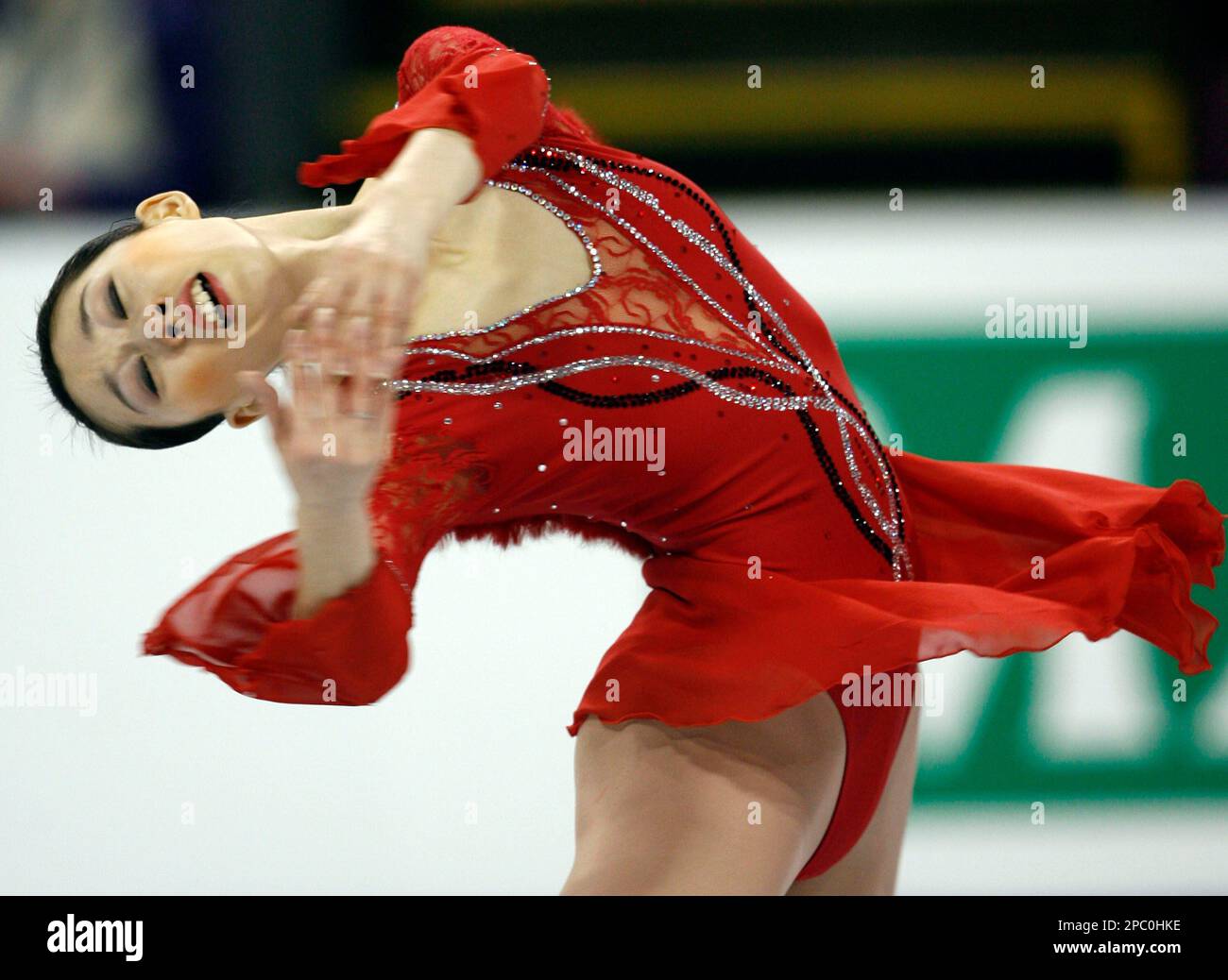 Yan Liu of China performs during the ladies free skating program at the ...