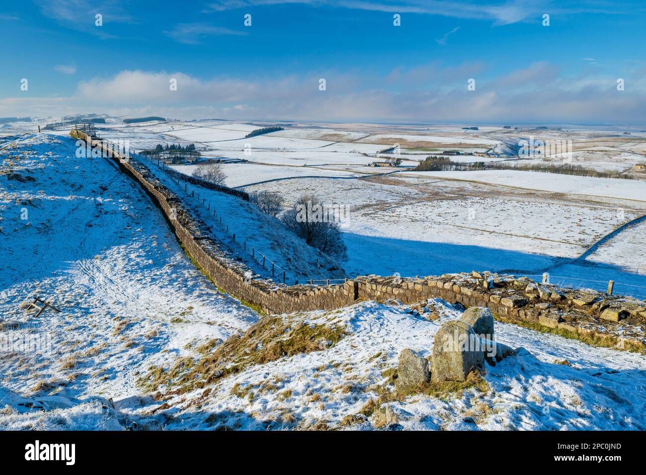 England, Northumberland, Northumberland National Park. A well preserved