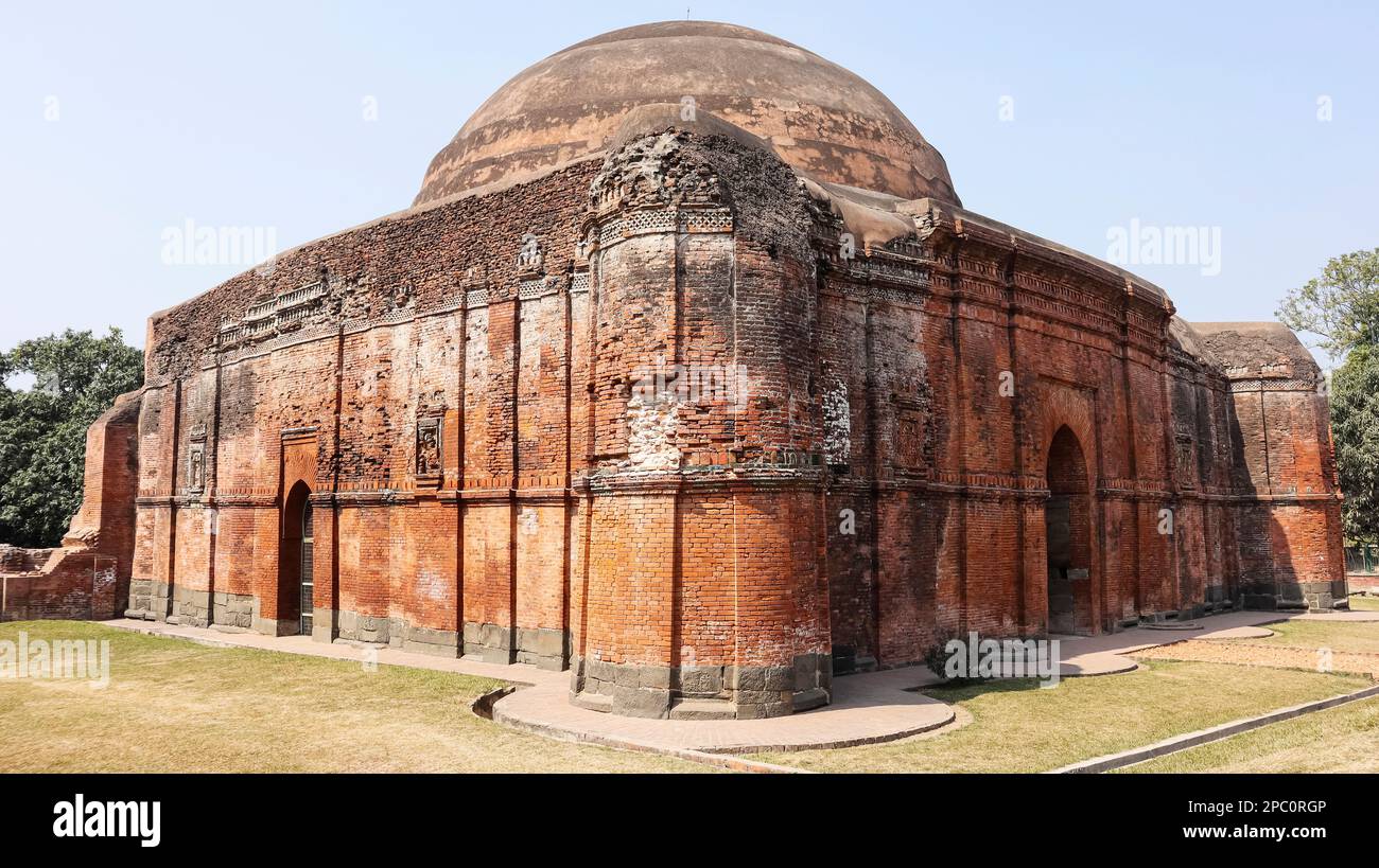 View of Chamkan Mosque, Build in Circa 1450 AD, Gour, Malda, West Bengal, India. Stock Photo
