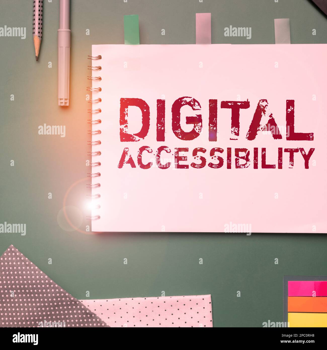 Sign displaying Digital Accessibility. Business idea electronic ...