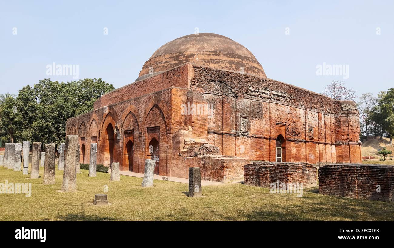Rear View of Chamkan Mosque, Gour, Malda, West Bengal, India. Stock Photo