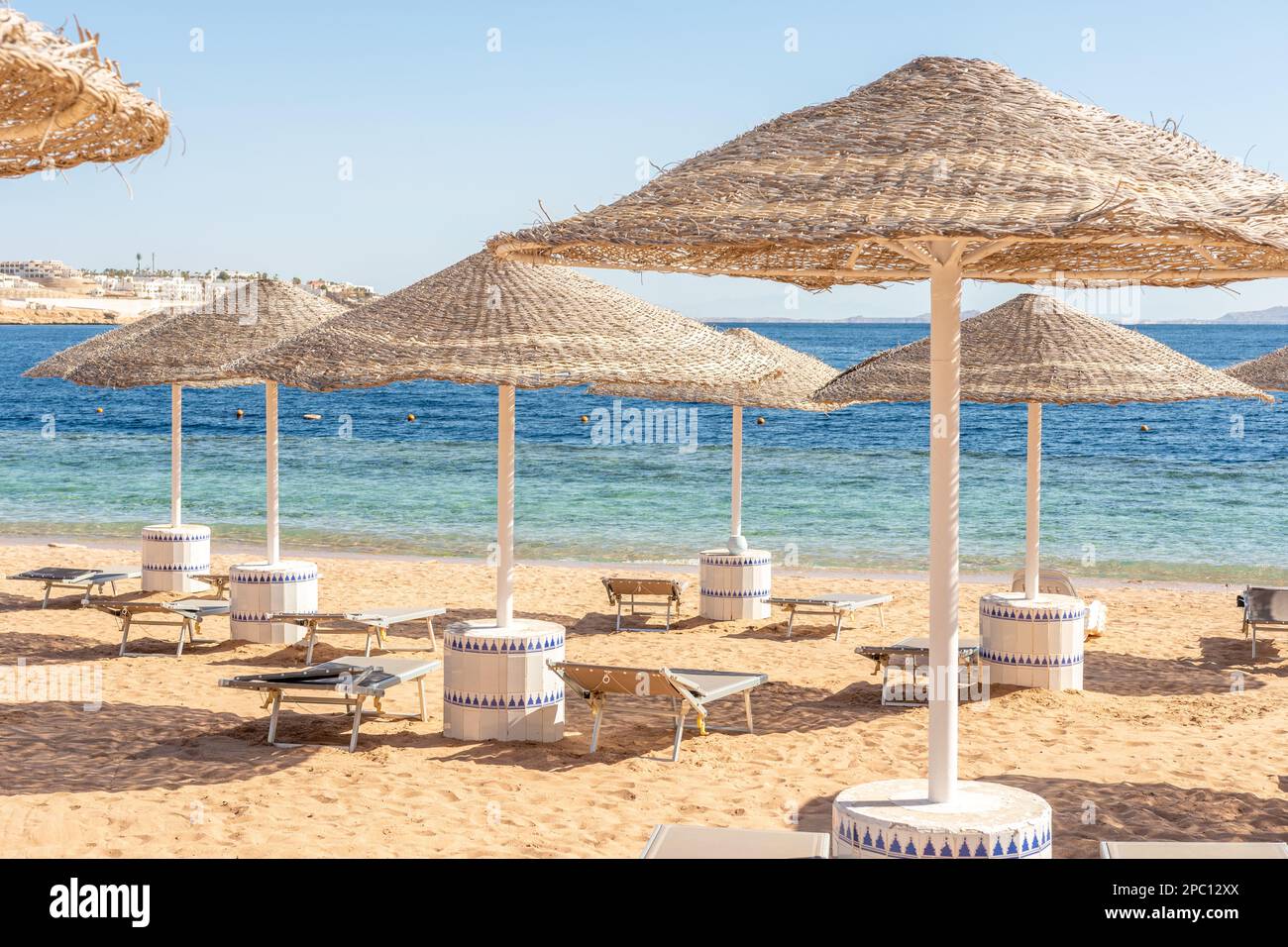 Beach view in Sharm El Sheikh. Egypt Stock Photo - Alamy