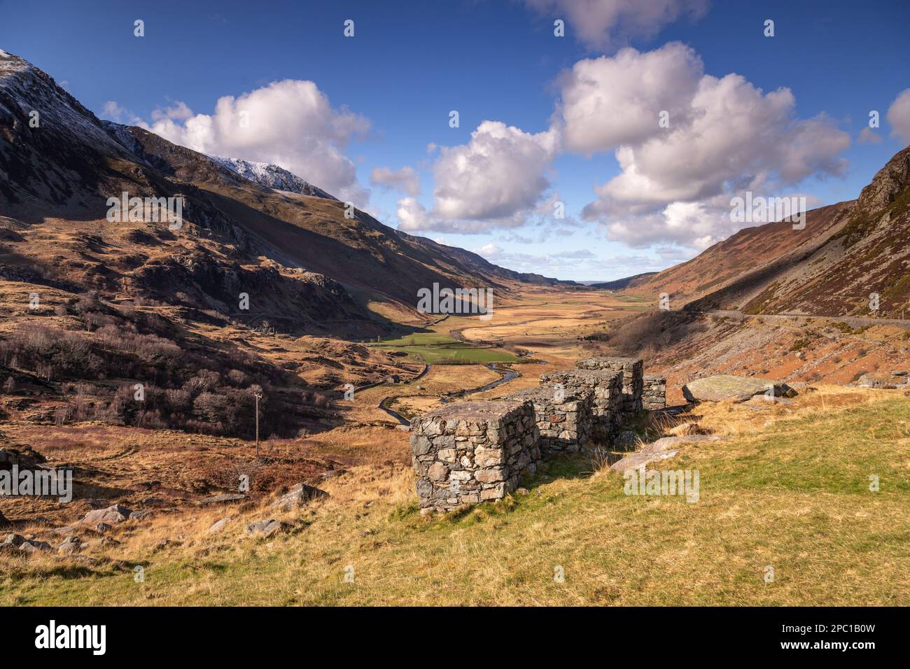Nant Ffrancon valley, Snowdonia, North Wales Stock Photo