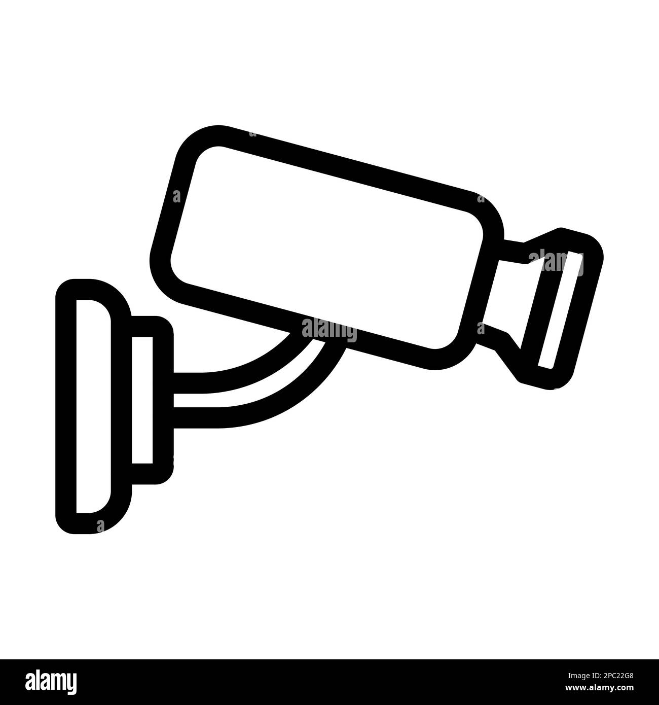 Security Camera Vector Thick Line Icon For Personal And Commercial Use ...