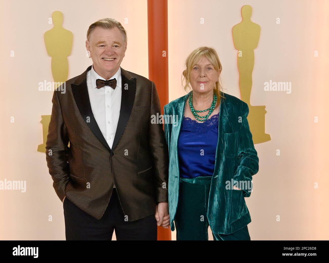 Los Angeles, United States. 12th Mar, 2023. Brendan Gleeson and Mary Gleeson attend the 95th annual Academy Awards at the Dolby Theatre in the Hollywood section of Los Angeles on Sunday, March 12, 2023. Photo by Jim Ruymen/UPI Credit: UPI/Alamy Live News Stock Photo