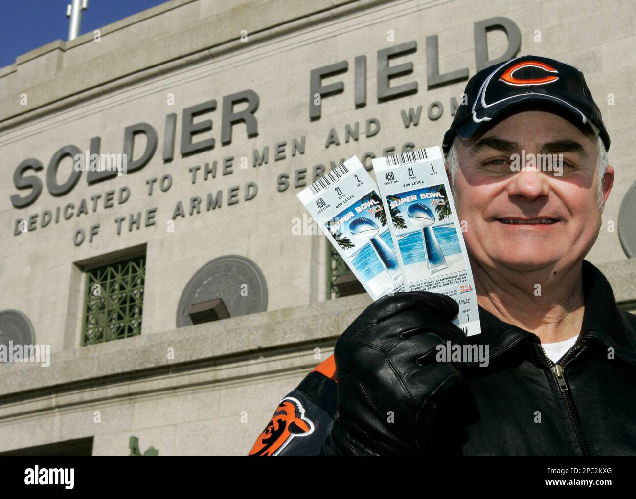 John Tritt, of Glen Ellyn, Ill., a 32year Chicago Bears season ticket