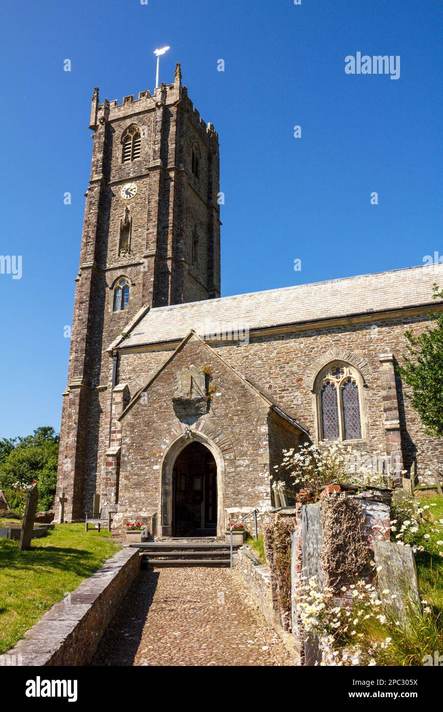 Church at Berrynarbor, North Devon, UK Stock Photo