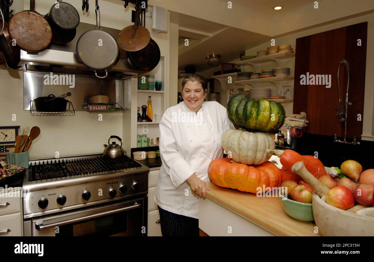 ADVANCE FOR WEDNESDAY, JAN. 24 AND THEREAFTER ** Ris Lacoste, former chef  at 1789, poses in the kitchen of her Washington Monday, Oct. 30, 2006. When  asked by the Associated Press