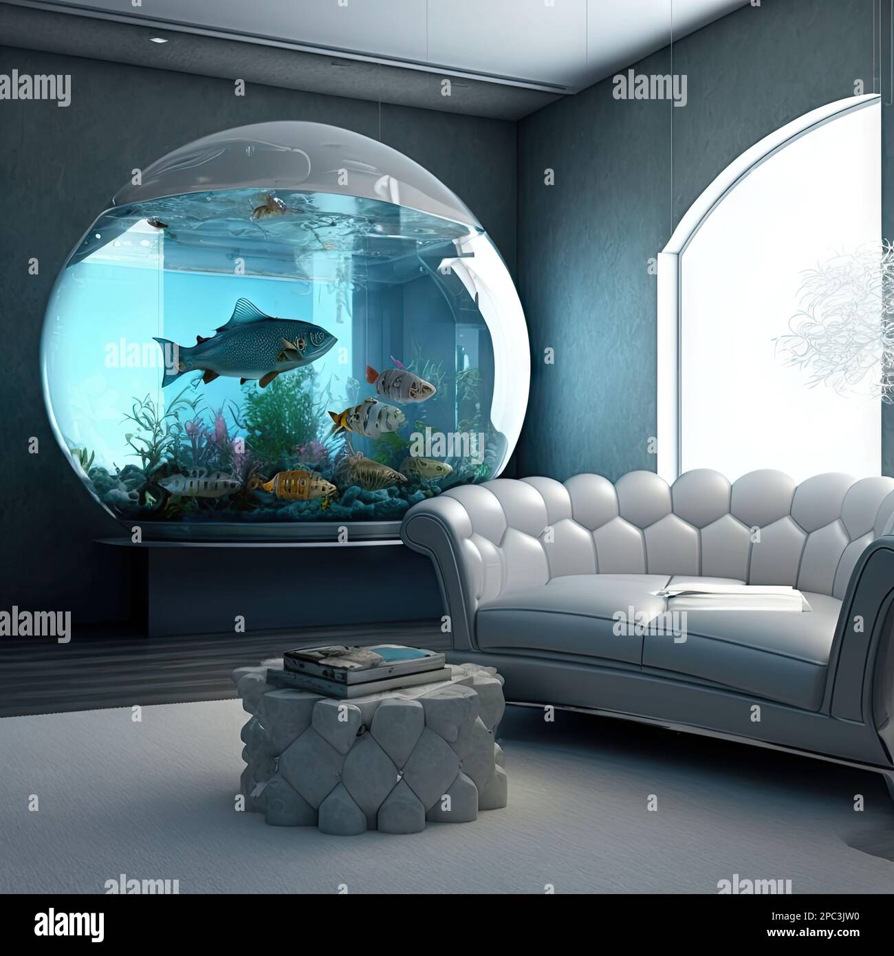Luxury home fish tank hires stock photography and images Alamy