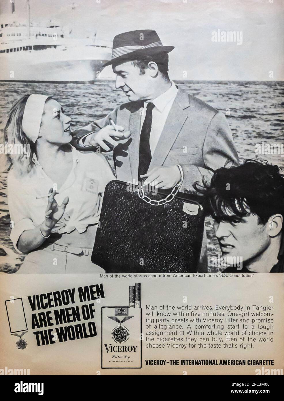 Viceroy advert in Life magazine June 15, 1964 Stock Photo