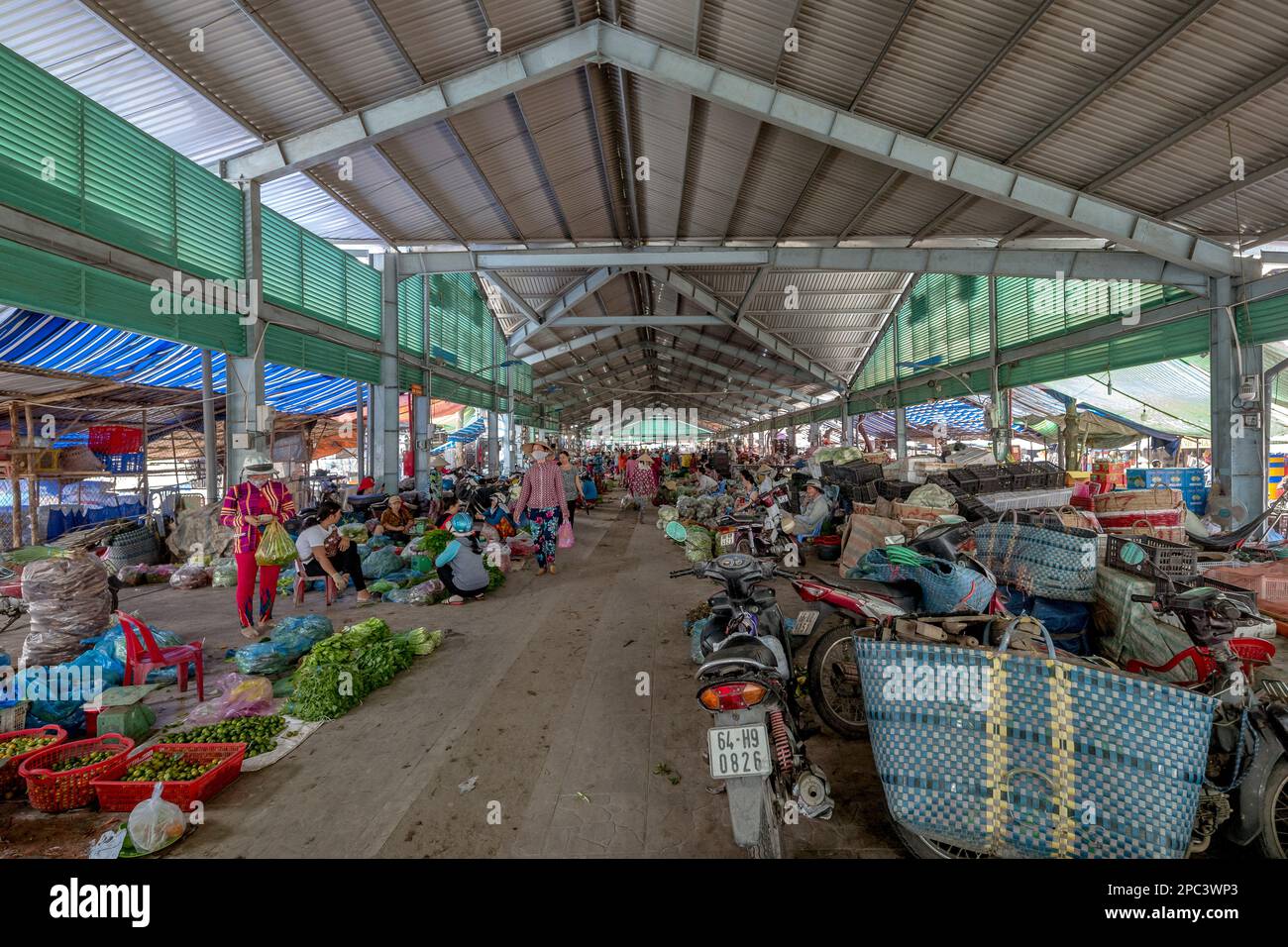 Sa Dec Local Market, Sa Dec, Vietnam Stock Photo