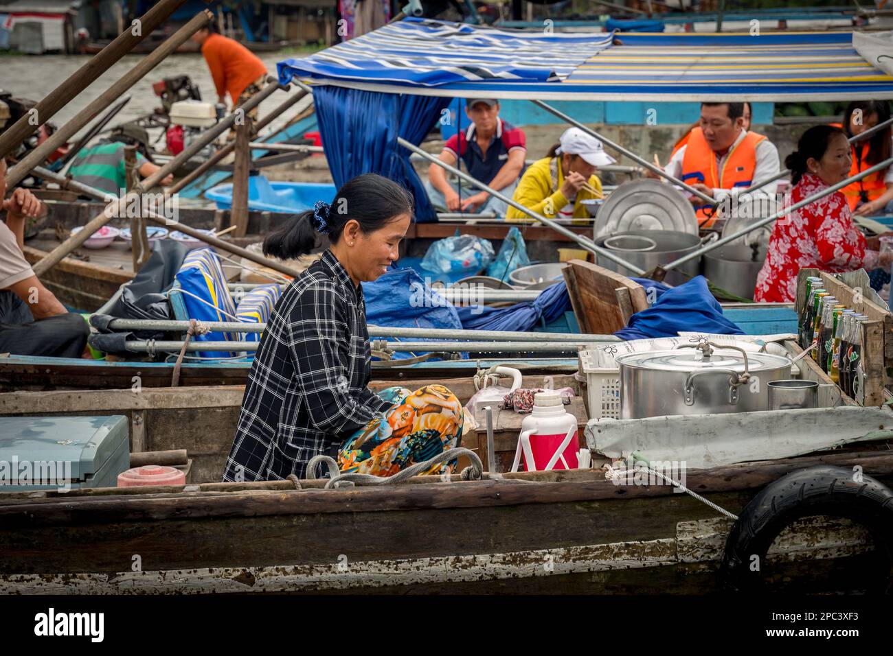 Can Tho Floating Market, Vietnam Stock Photo Alamy