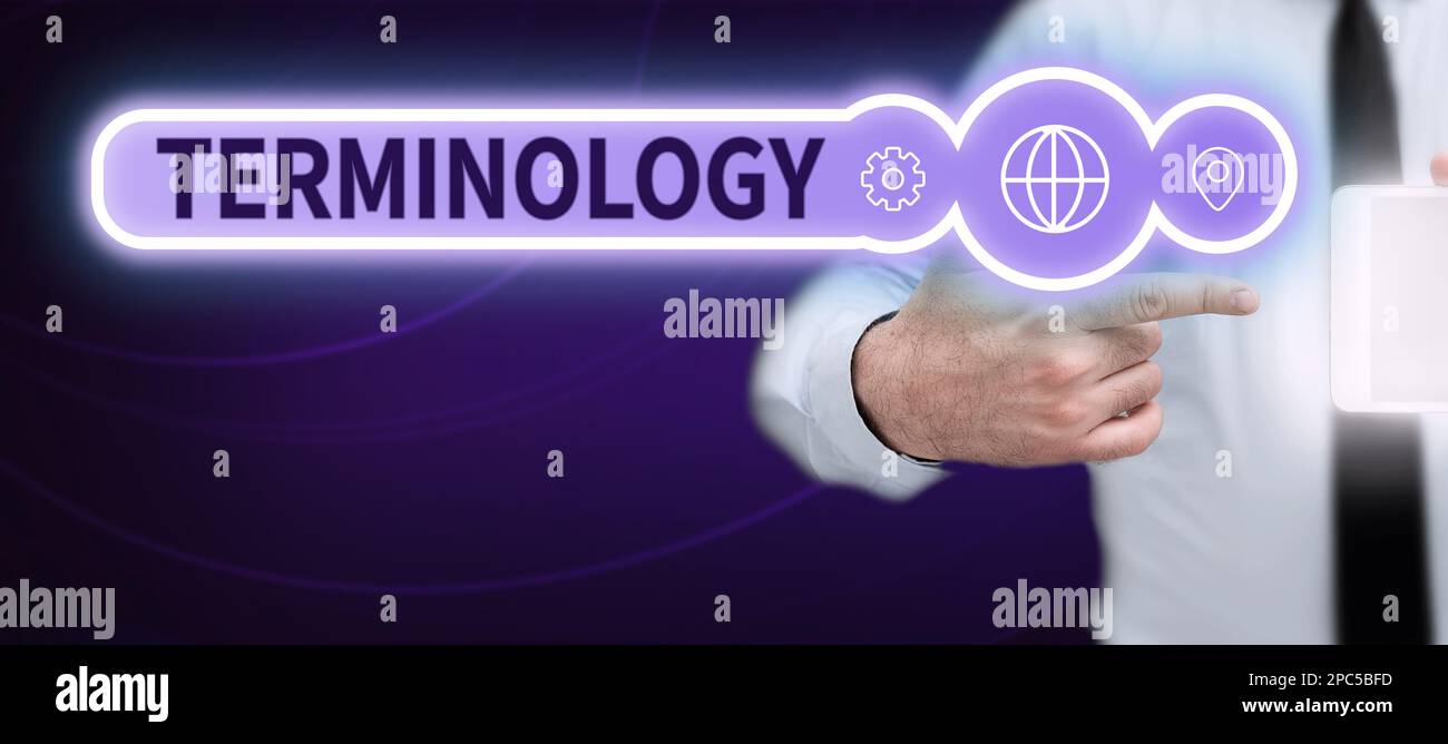 Conceptual display Terminology. Business approach Terms used with ...