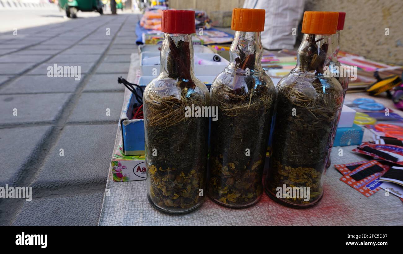 Bangalore,Karnataka,IndiaJanuary 01 2023 Indian dried ayurvedic herbs