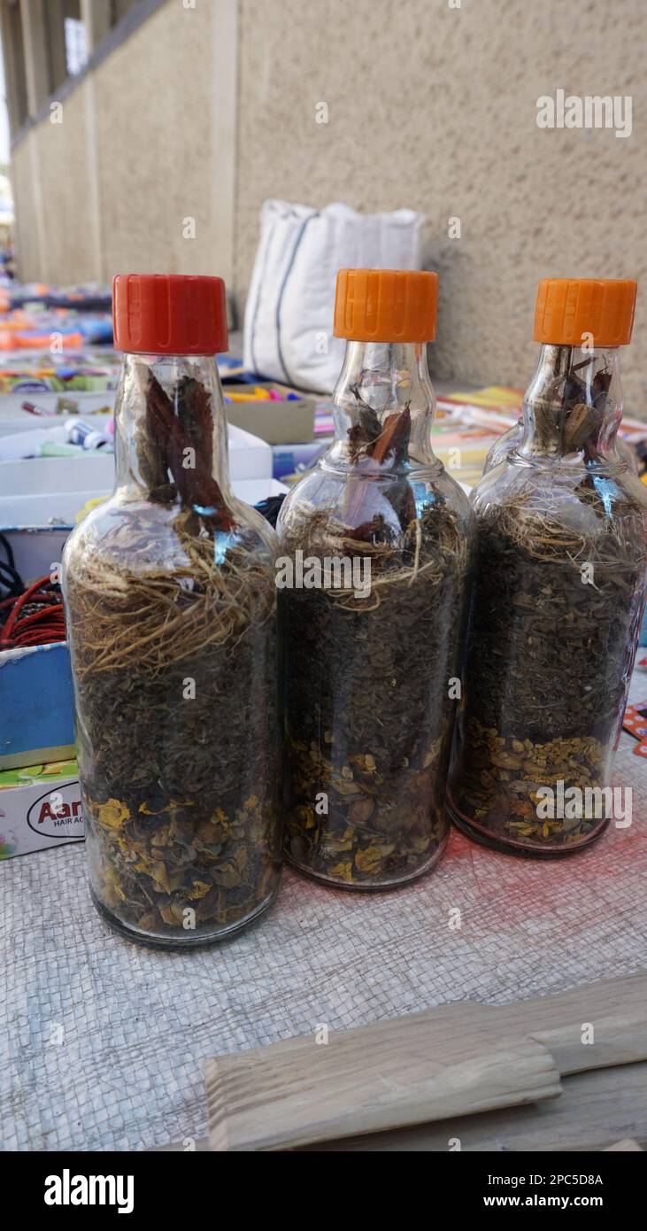 Bangalore,Karnataka,IndiaJanuary 01 2023 Indian dried ayurvedic herbs