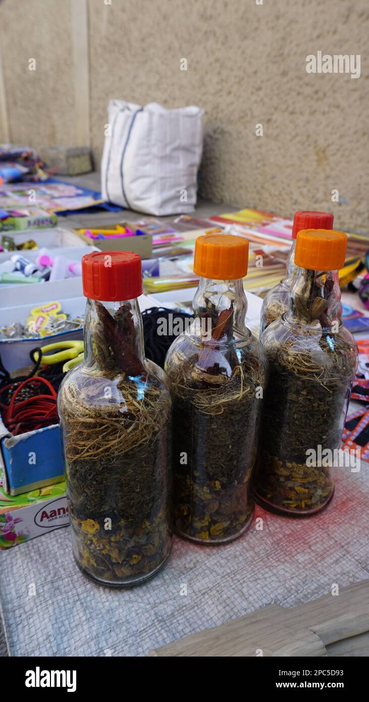 Bangalore,Karnataka,IndiaJanuary 01 2023 Indian dried ayurvedic herbs