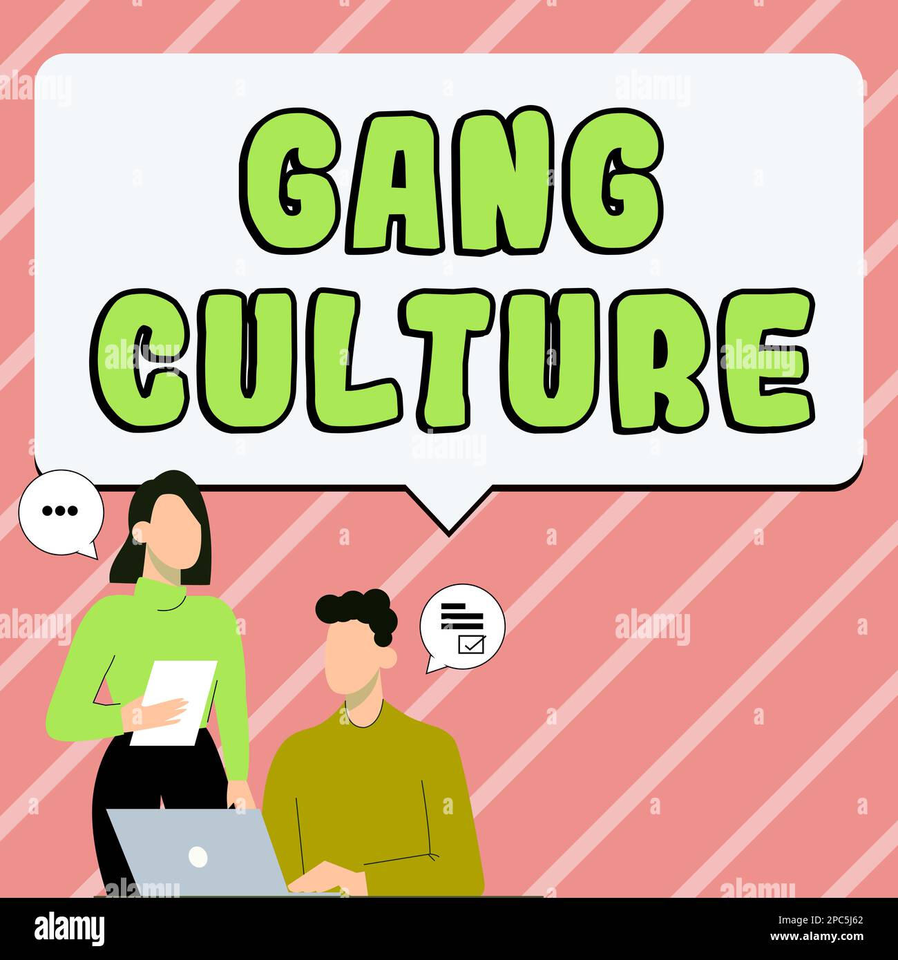 Writing displaying text Gang Culture. Business concept particular ...
