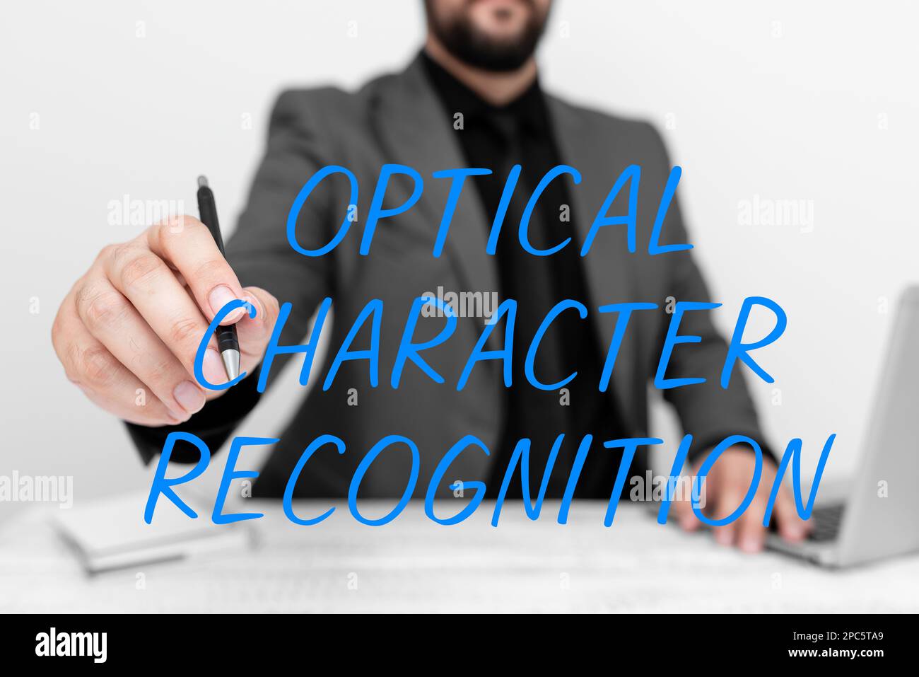 Conceptual display Optical Character Recognition. Concept meaning the
