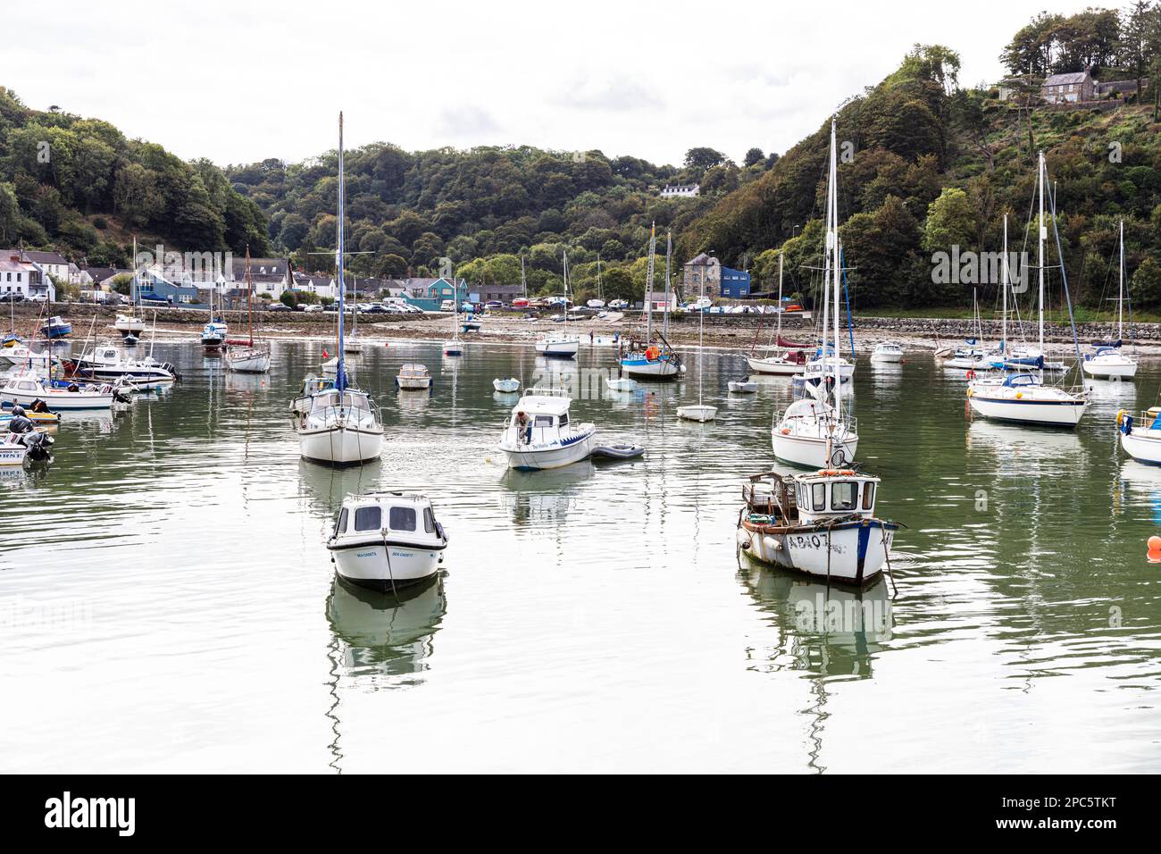 The lower town harbour of Fishguard, Pembrokeshire, Wales, UK