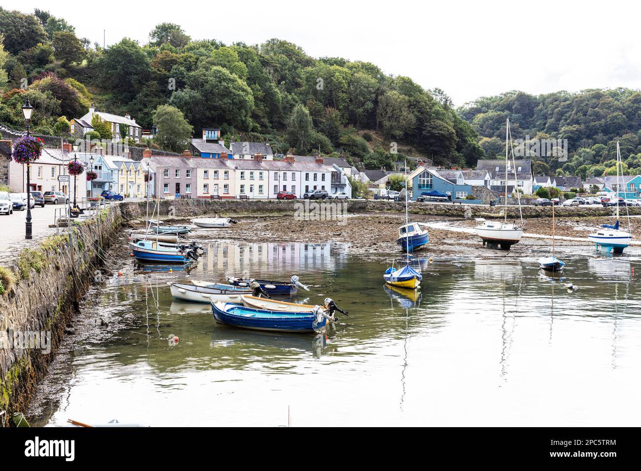 The lower town harbour of Fishguard, Pembrokeshire, Wales, UK