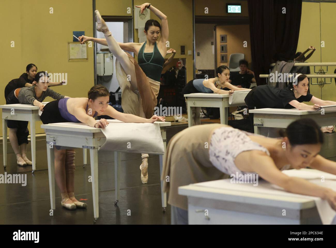 Rehearsal of Coco Chanel by Hong Kong Ballet at Kwai Tsing Theatre in ...